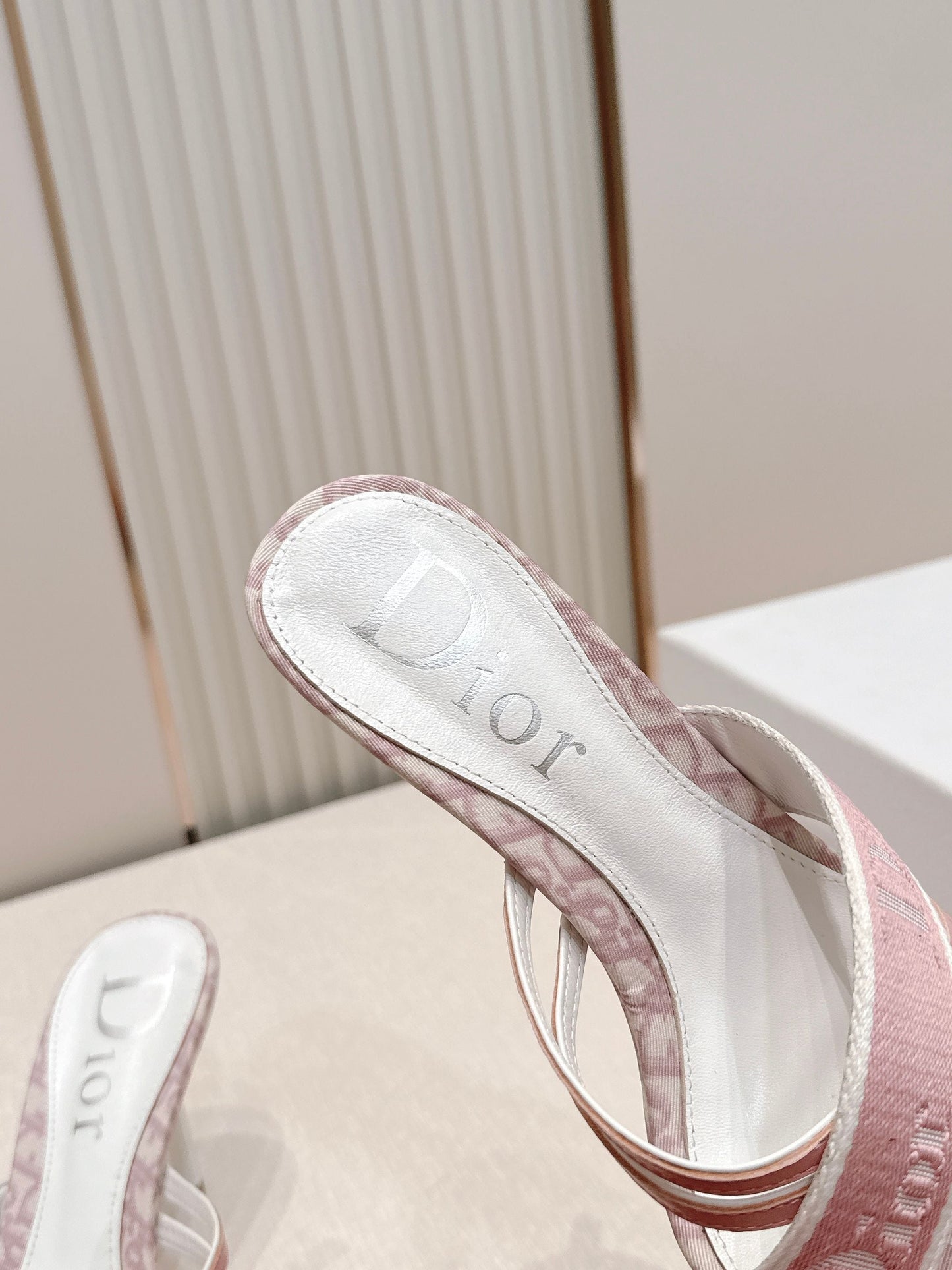 Dior 2026 Monogram Sandal 85mm Canvas Leather 844325