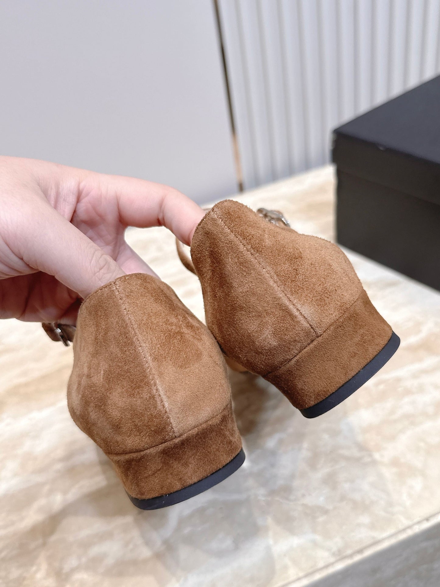 Chanel 2026 Ballet Flat 25mm Suede Calfskin 899012