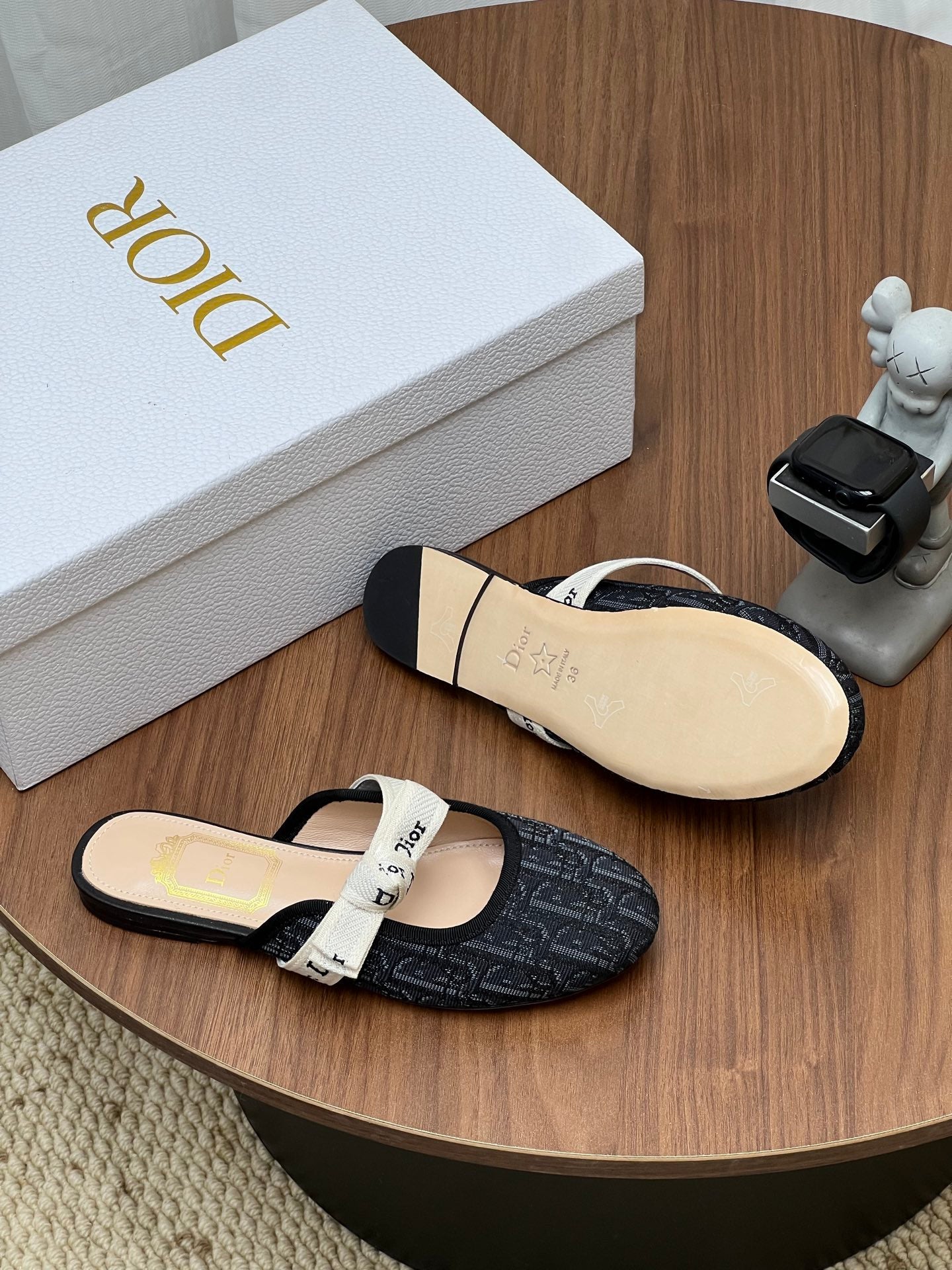 Dior 2026 Bow Mule Fabric Cowhide 846586