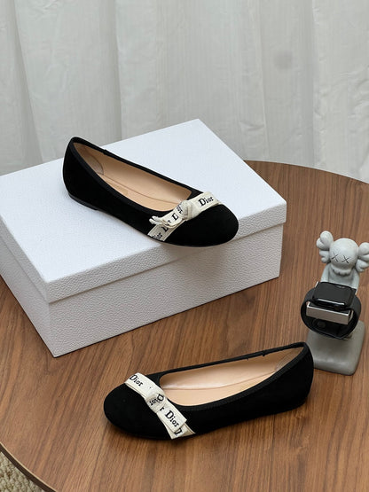 Dior 2026 Ballet Flat Velvet Cowhide 846591