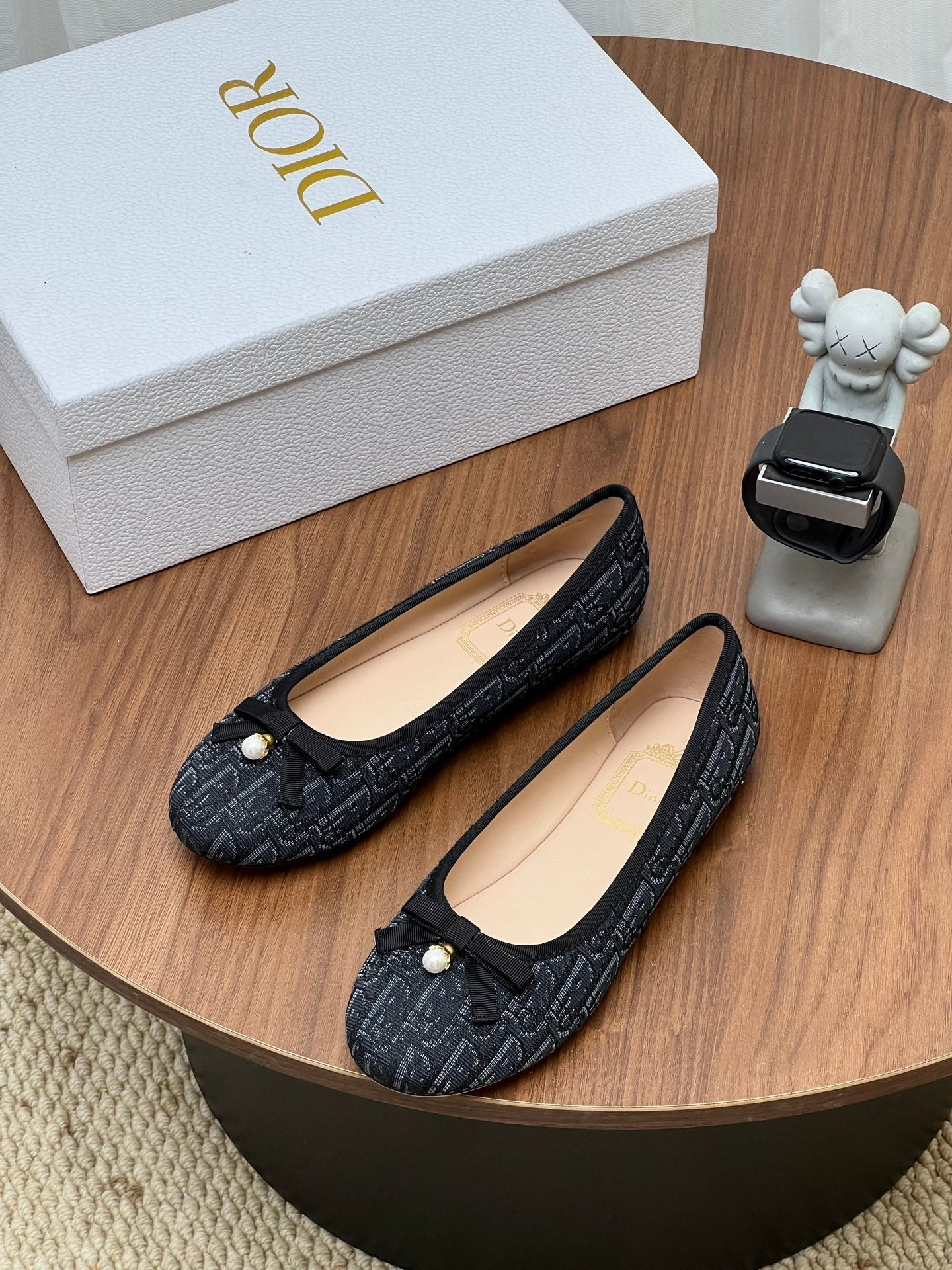 Dior 2026 Oblique Ballet Flat Fabric Cowhide 846595