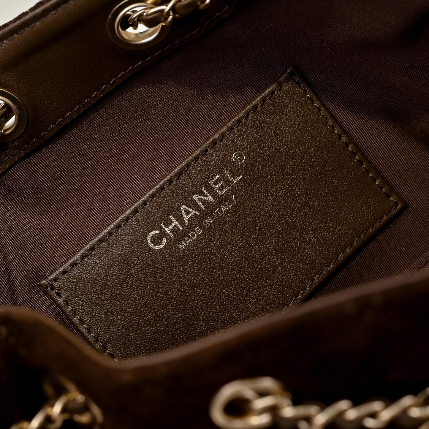 Chanel 2026 Hobo Bag 22cm Brown Suede 140689