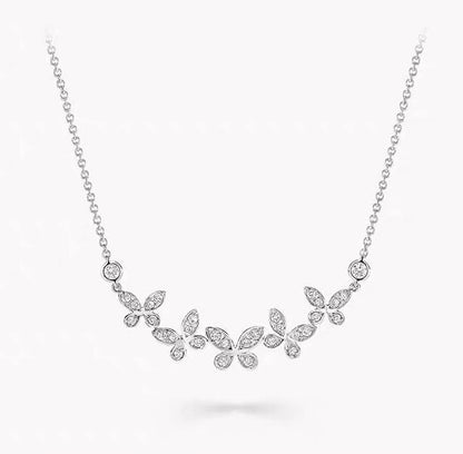 Graff Five Butterflies Full Diamond Necklace