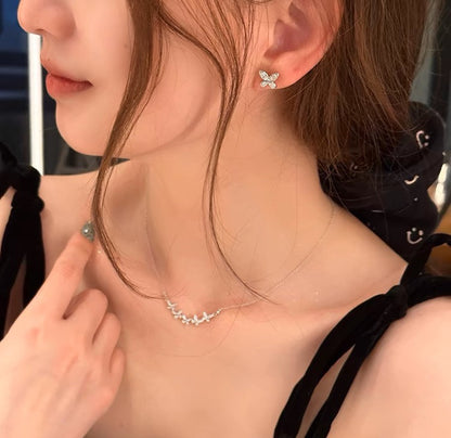 Graff Five Butterflies Full Diamond Necklace