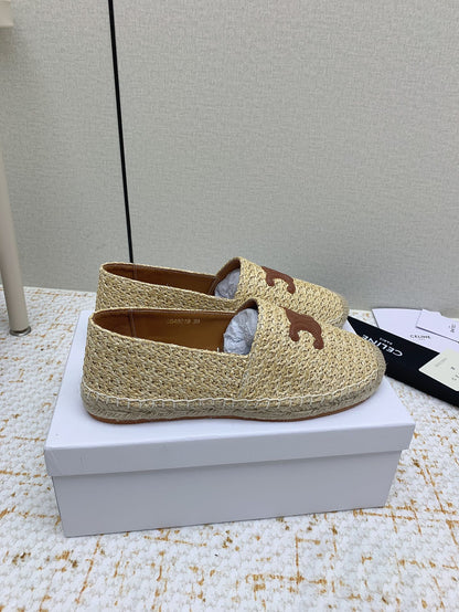 Celine 26 Flat Espadrilles In Tweed 732512