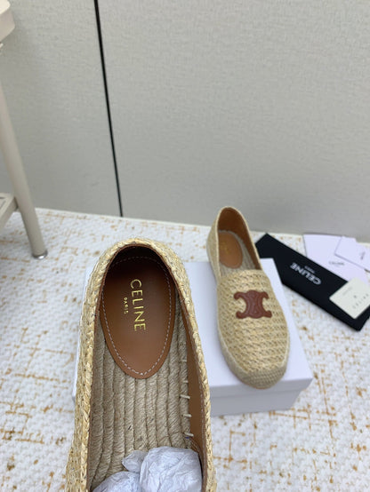 Celine 26 Flat Espadrilles In Tweed 732512