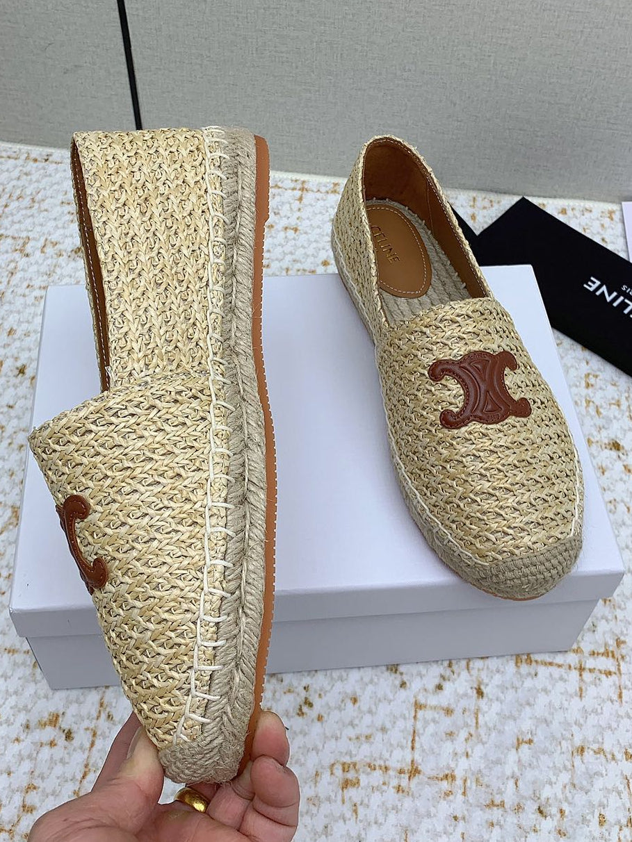 Celine 26 Flat Espadrilles In Tweed 732512
