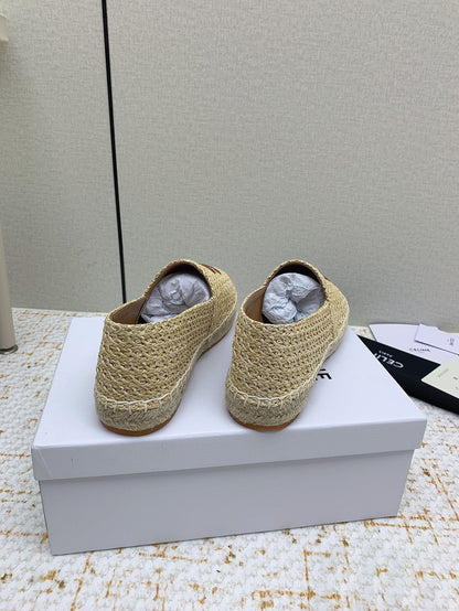 Celine 26 Flat Espadrilles In Tweed 732512