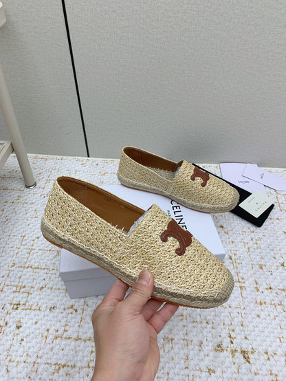 Celine 26 Flat Espadrilles In Tweed 732512