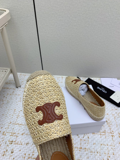 Celine 26 Flat Espadrilles In Tweed 732512