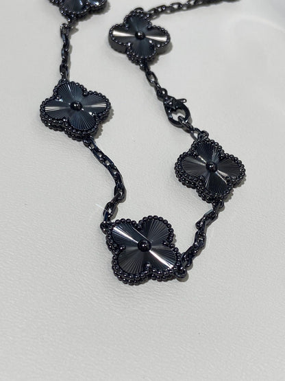 VCA Clover Vintage Black 5 Motifs Black Bracelet