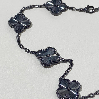 VCA Clover Vintage Black 5 Motifs Black Bracelet