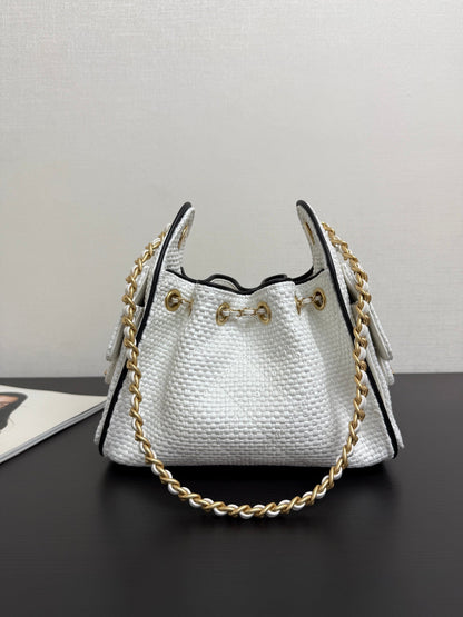 Chanel 2026 Hobo Bag 22cm Woven Leather
