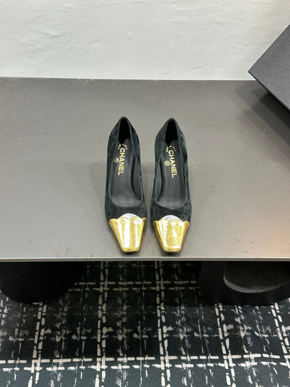 Chanel 2026 Kitten Heels Pumps Leather Sheepskin 832526