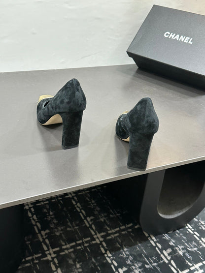 Chanel 2026 Kitten Heels Pumps Leather Sheepskin 832526