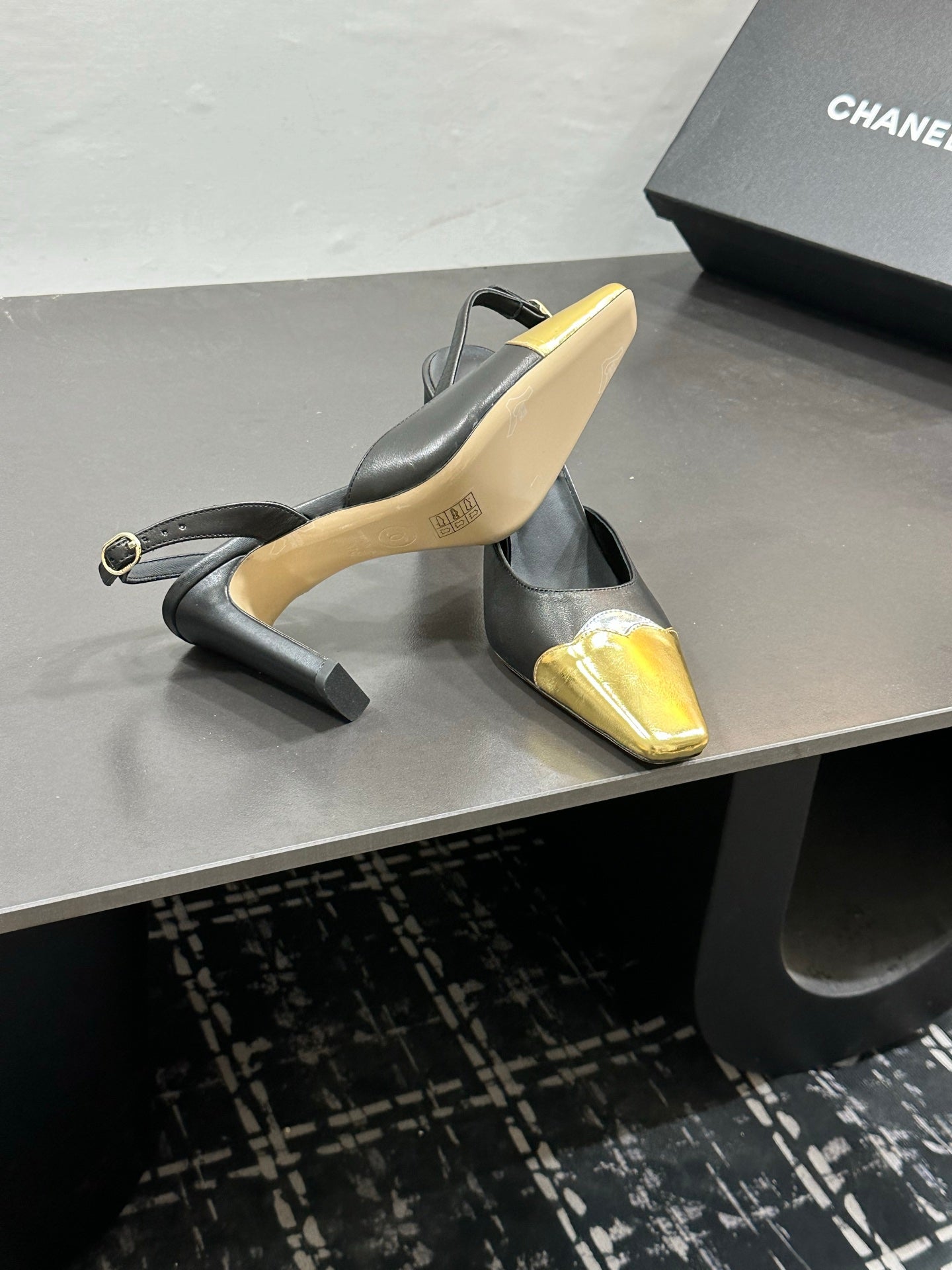 Chanel 2026 Back Strap High Heels Pumps Leather Sheepskin 832512
