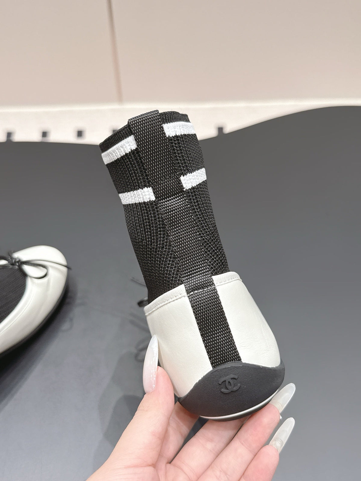 CC 26s Sneakers Black White Lambskin Mesh 922672