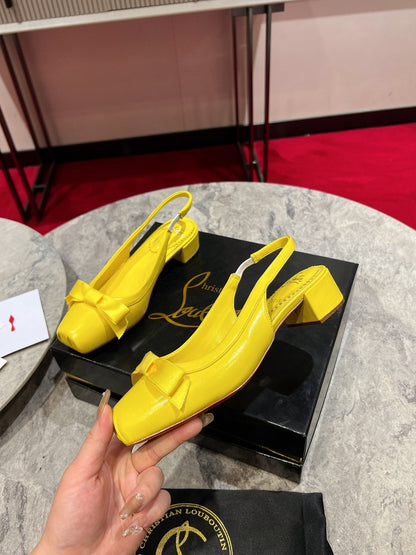 Christian Louboutin Mamadrague Slingback Pumps Leather 825307