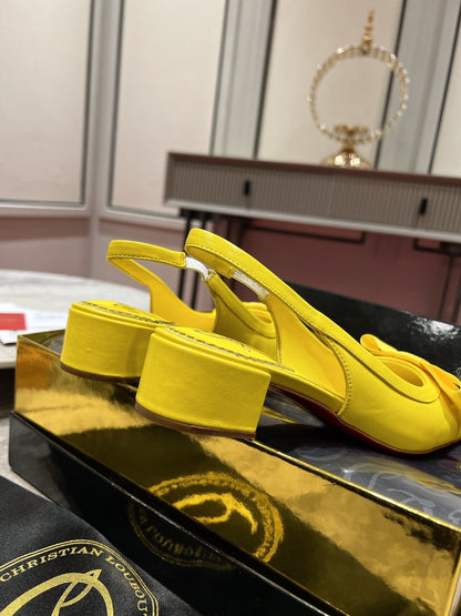 Christian Louboutin Mamadrague Slingback Pumps Leather 825307