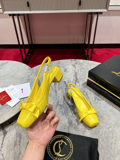 Christian Louboutin Mamadrague Slingback Pumps Leather 825307