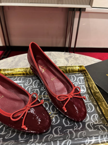 Christian Louboutin Sweetie Jane Ballet Flat Patent Leather 825312