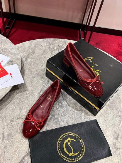 Christian Louboutin Sweetie Jane Ballet Flat Patent Leather 825312