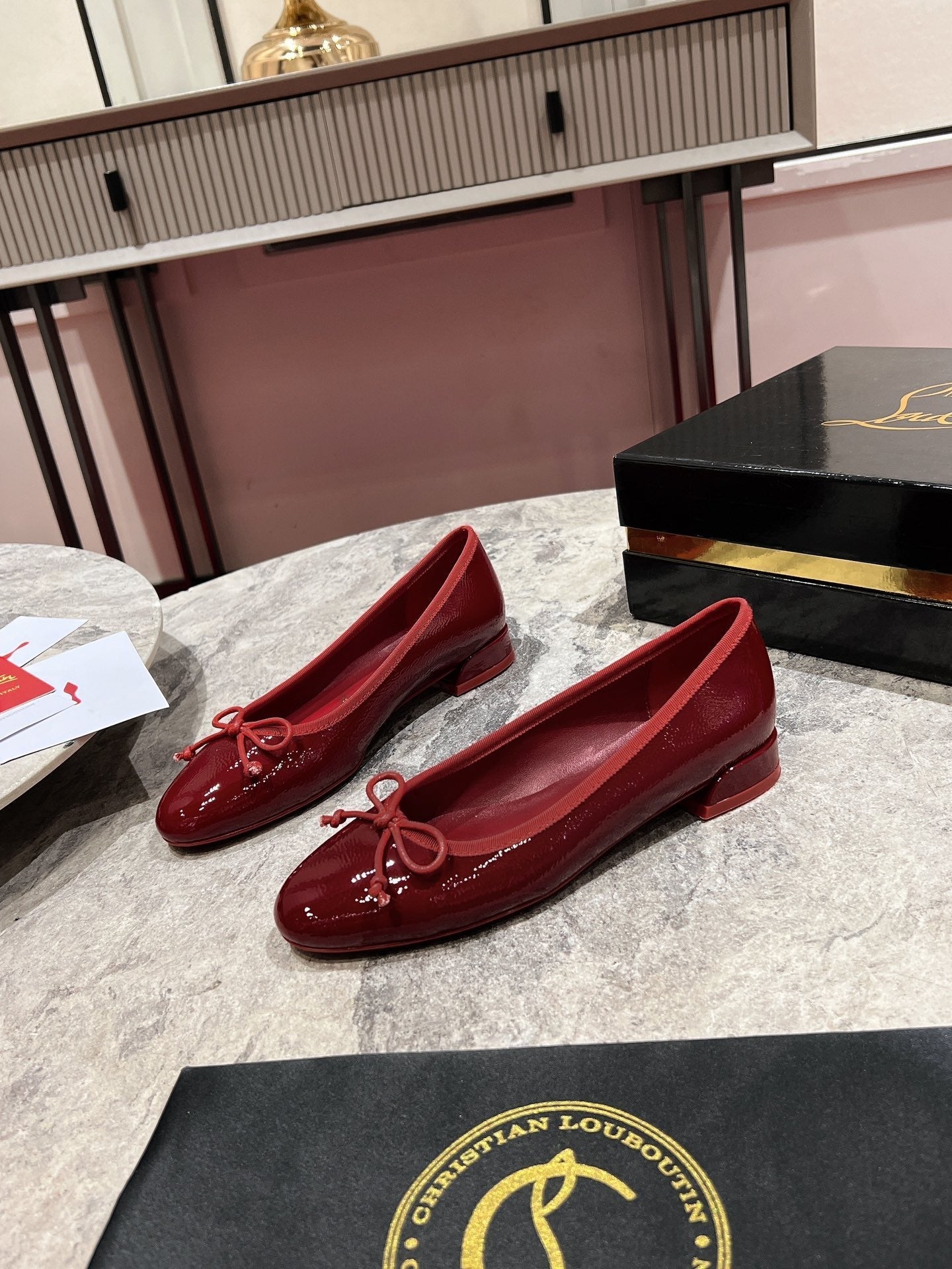Christian Louboutin Sweetie Jane Ballet Flat Patent Leather 825312