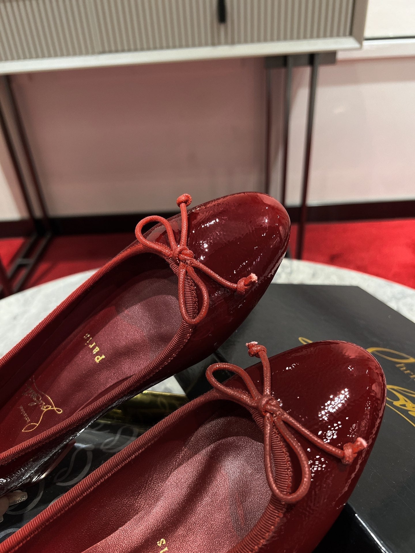 Christian Louboutin Sweetie Jane Ballet Flat Patent Leather 825312