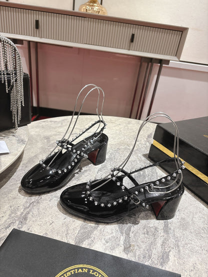 Christian Louboutin Mary Jane Pumps Patent Leather 825296