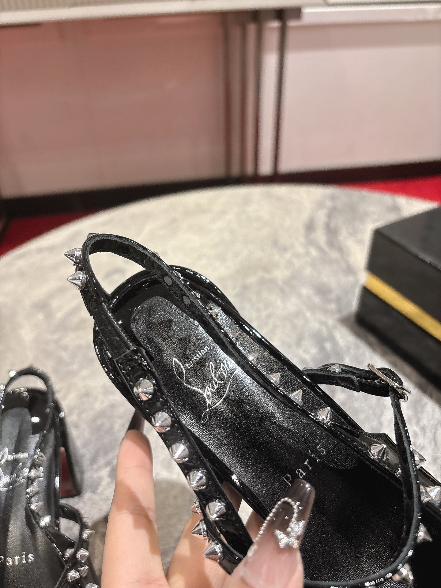 Christian Louboutin Mary Jane Pumps Patent Leather 825296