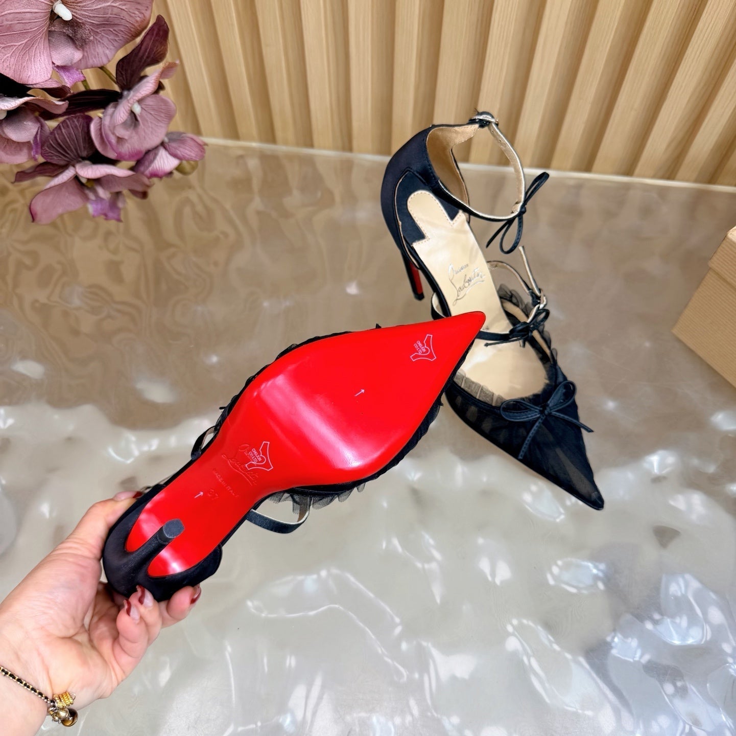 Christian Louboutin 2026 Travalata 85MM Tutulle Pumps Mesh Satin 698234