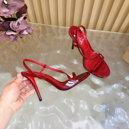 Christian Louboutin 2026 Rosa Z Slingback Sandals 100mm Patent Leather 776004