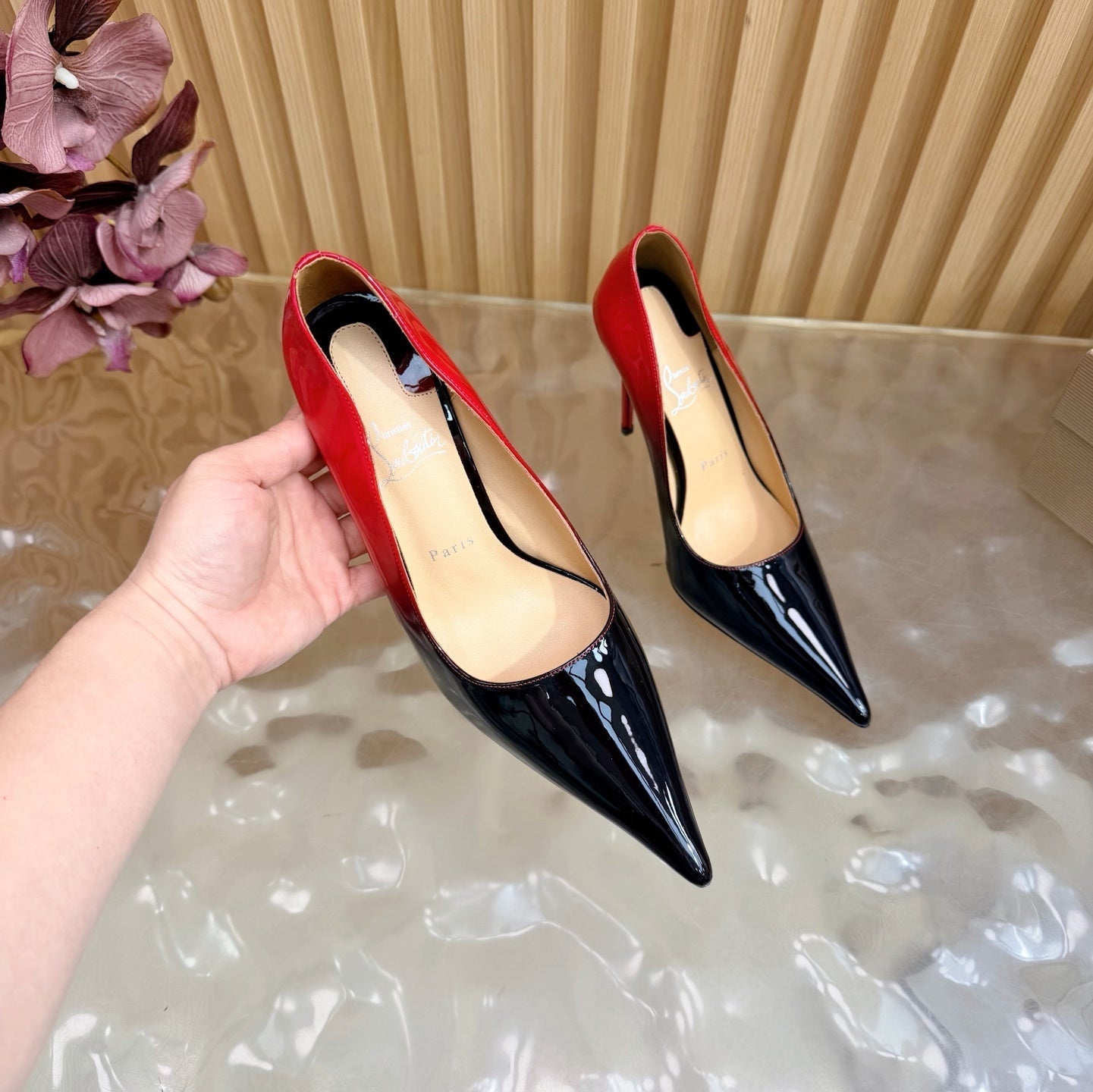 Christian Louboutin 2026 Kate 100mm Pumps Patent Leather 776036