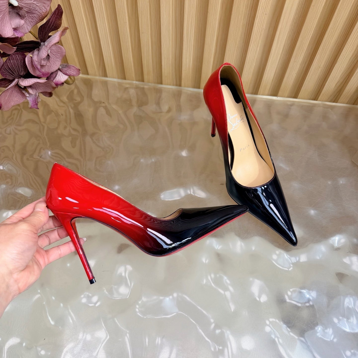 Christian Louboutin 2026 Kate 100mm Pumps Patent Leather 776036