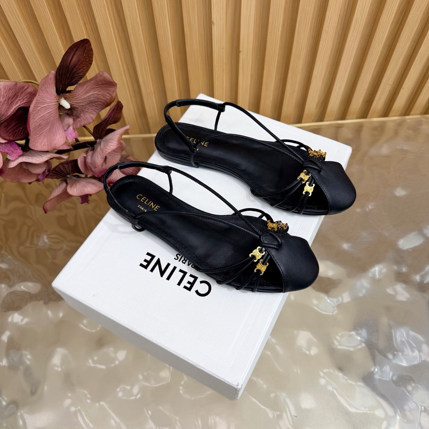 Celine 2026 Arc de Triomphe Cocktail Sandal Calfskin 228222