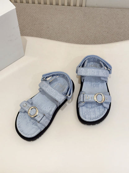 Dior 2026 Sandal Blue Fabric Leather 846482