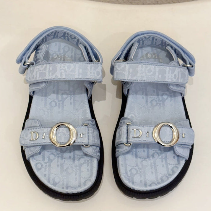 Dior 2026 Sandal Blue Fabric Leather 846482