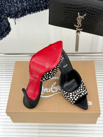 Christian Louboutin 2026 Apostropha High-Heeled Mules 80mm 785429