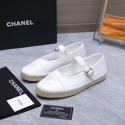 Chanel 2026 Mary Jane Shoes White Sheepskin 758383