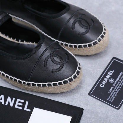 Chanel 2026 Mary Jane Shoes Black Sheepskin 758387