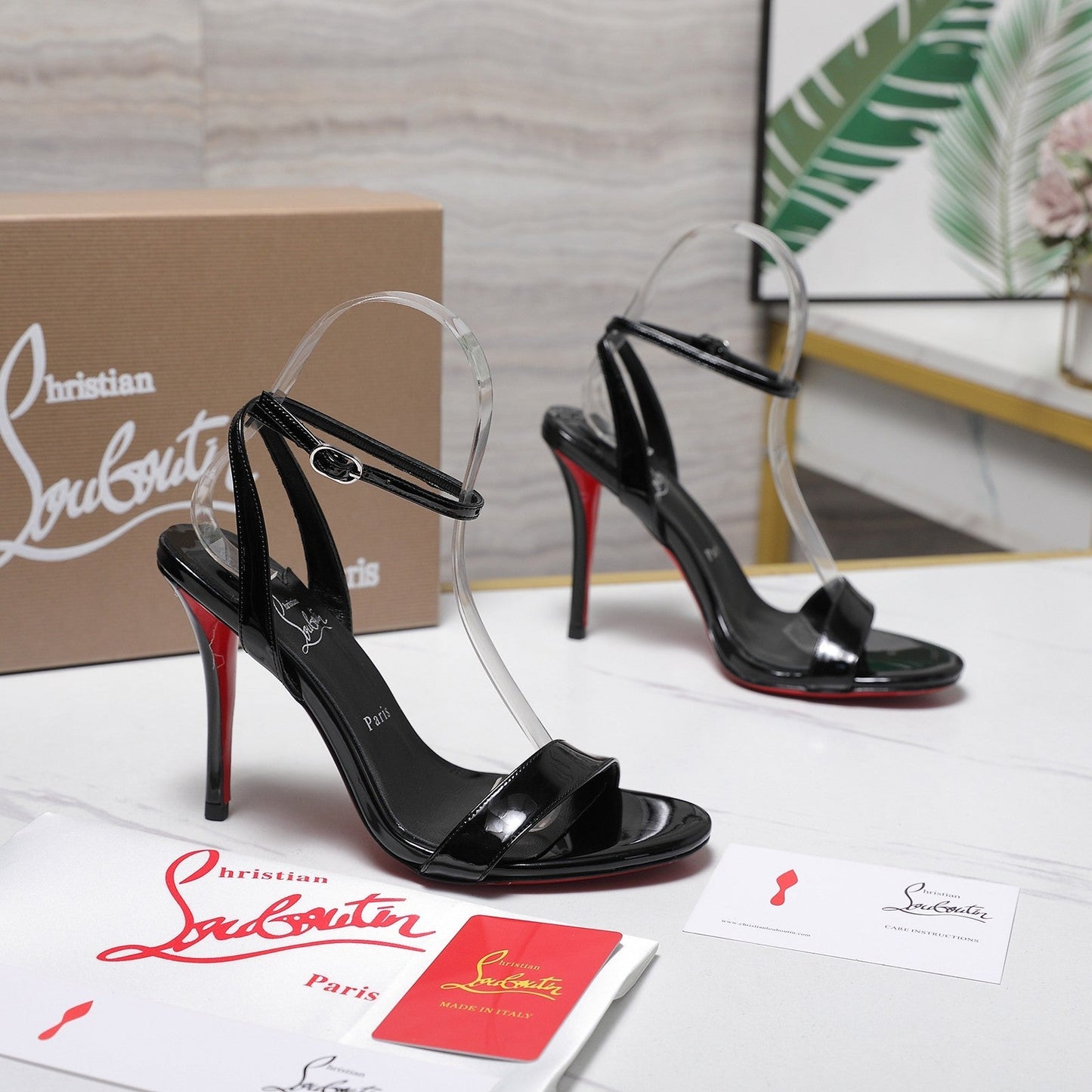 CL Mis Z 100mm Sandal Patent Leather 863982