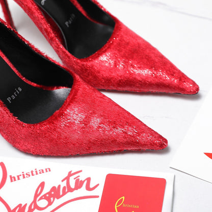 CL Kate 100mm Pump Velvet Fabric 863992