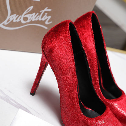CL Kate 100mm Pump Velvet Fabric 863992