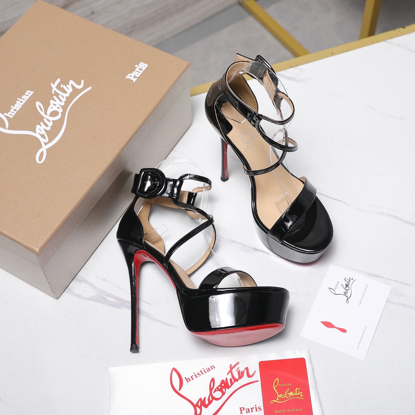 CL Platform Sandal Patent Leather 864014