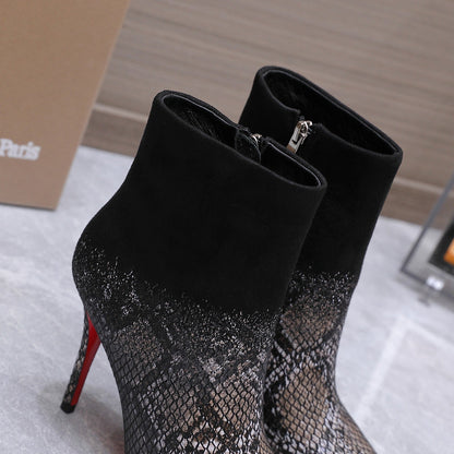 Christian Kondora Metallic Injected Boot Suede 863891
