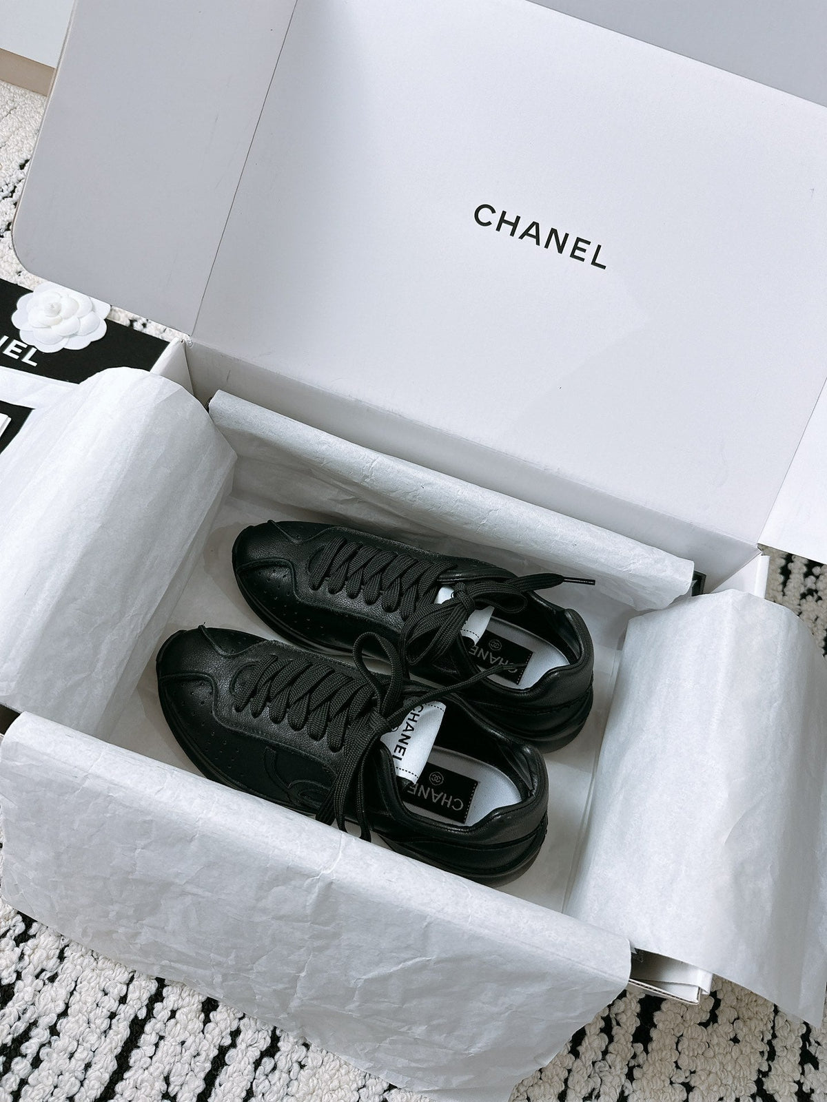 CC Sneaker 35mm In Black Soft Cowhide 144689