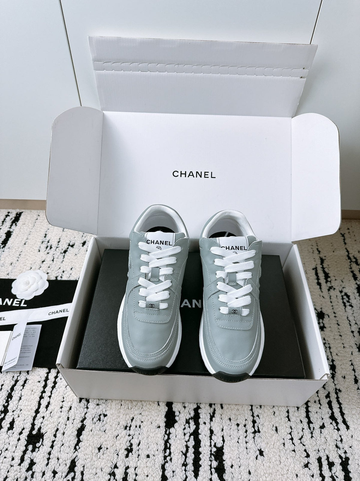 CC Sneaker 35mm In Grey Soft Cowhide 144708