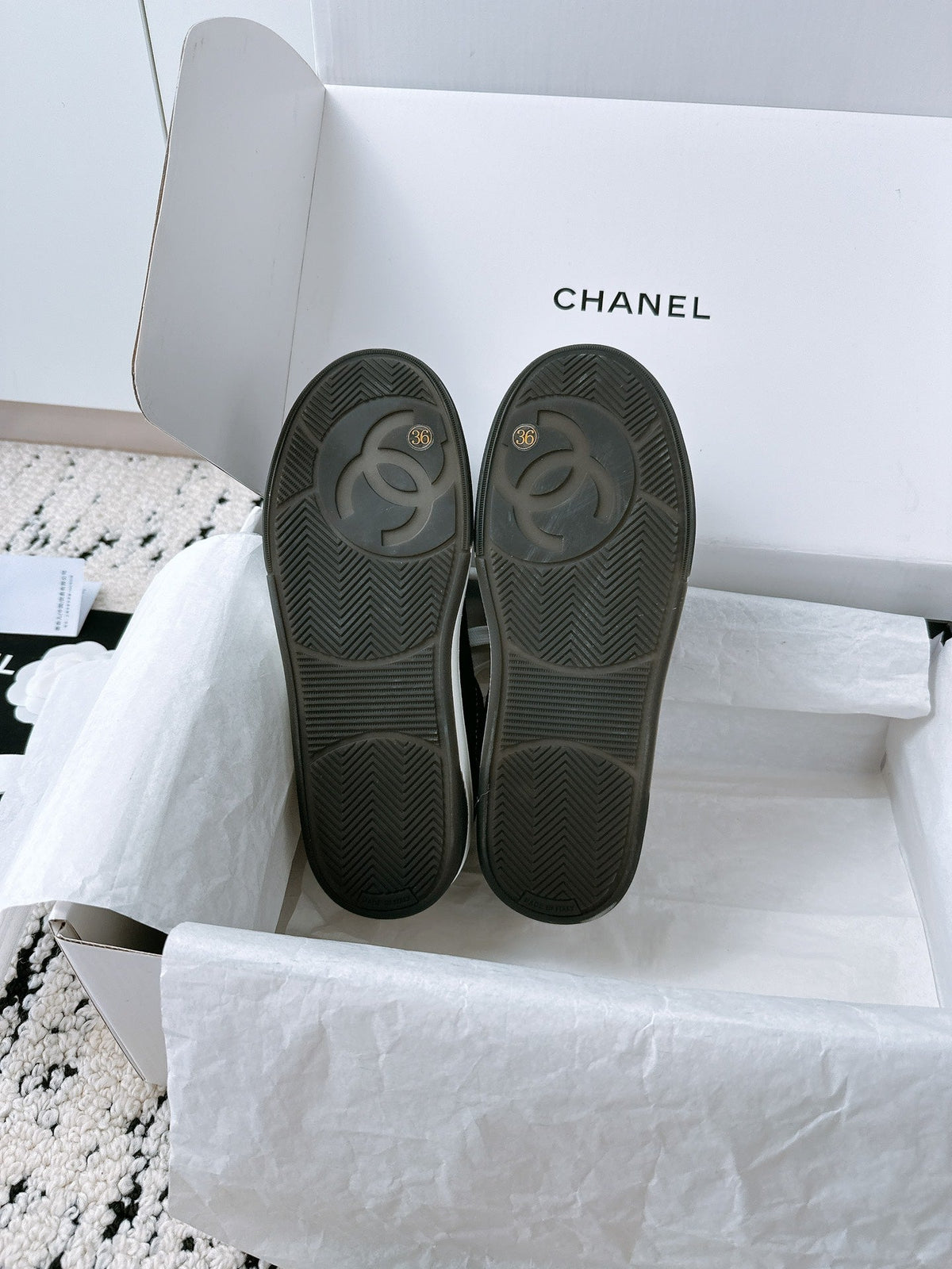 CC Sneaker In Black Canvas Fabric 144507