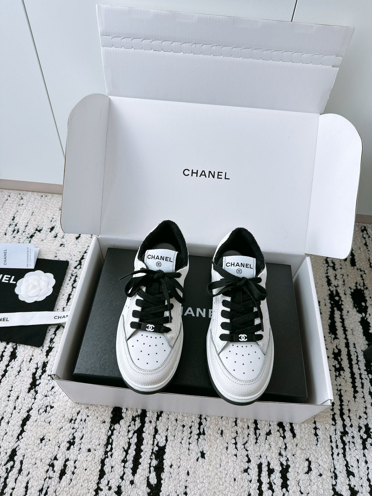 CC Sneaker In Black Cowhide 144509