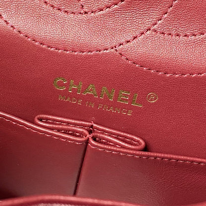Chanel 2026 2.55 Bag 24cm Burgundy Calfskin 367736